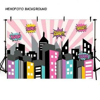 Super Hero Scene Photgraphy Backdrops Baby Photography Background