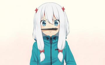 Desktop Wallpaper Sagiri Izumi Face Funny Anime Girl HD Image
