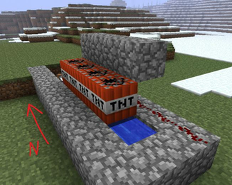 Minecraft Tnt Cannon Top HD Wallpaper