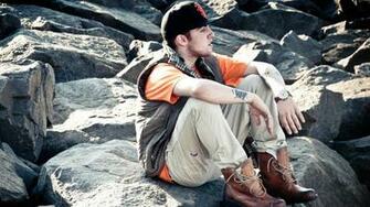 Wallpaper Mac Miller Stones Shoes Cap Sun Full HD 1080p