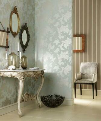 Vintage Glamour Du Barry Striped Wallpaper Per Roll Marivault