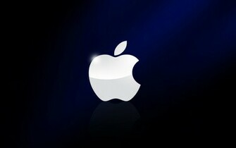 Colourful Wallpaper Apple Logo Reflected