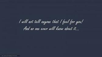 Wallpaper Sense Silence Love Desktop In The
