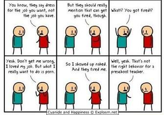 Funny Cartoons About Work Desktop Wallpaper