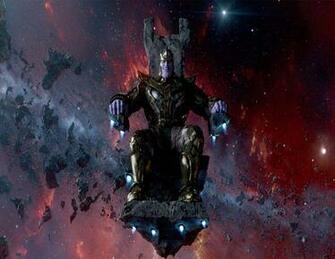 Guardians Of The Galaxy Thanos Outer Space Background Edible Cake