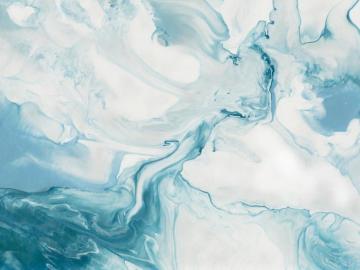 Marble Style Blue Brush Paint Art Wallpaper Mural