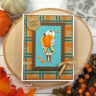 Flocked Thank You Card Blissfully Scrappy