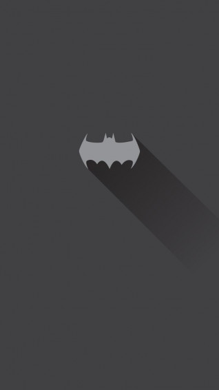 Batman Minimalist Wallpaper Mobile Moto G4 Plus Grey