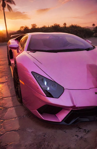 Pink Lamborghini Wallpaper