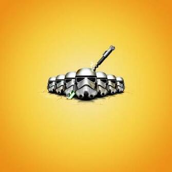 Star Wars iPad Wallpaper Sci Fi Funny Yellow 3d