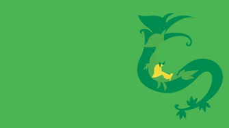 Snivy Evolution Line Minimalist Wallpaper By