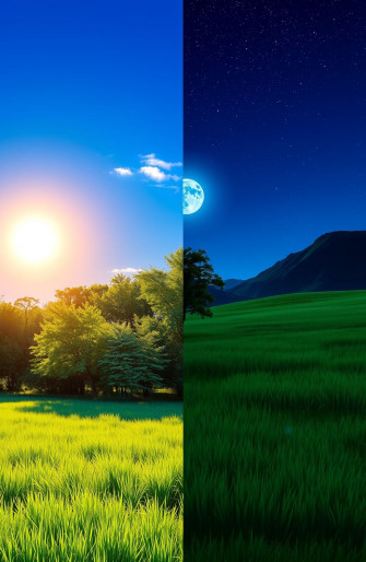 Day And Night Wallpaper