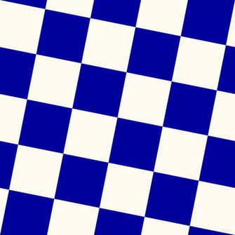 Blue And Floral White Checkers Chequered Checkered Squares Seamless