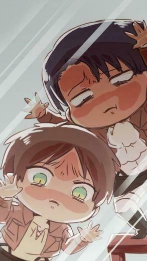 Chibi Levi And Eren From Attack On Titan Anime Manga