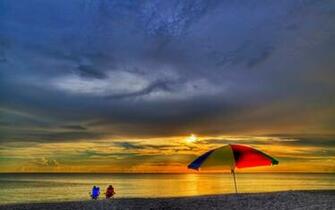 Summer Beach Chair Wallpaper HD Desktop