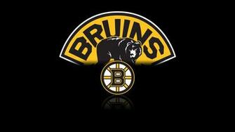 Nhl Boston Bruins Logo Black Wallpaper In Hockey