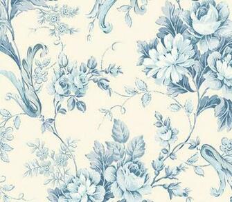 Free download Thibauts Jacobean Trail Wallpaper Printed Fabric in Blue ...