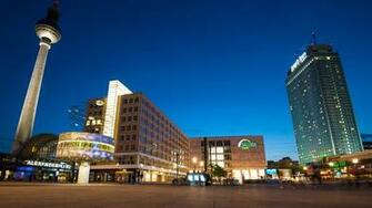 Berlin Germany Houses Street Night Cities Wallpaper
