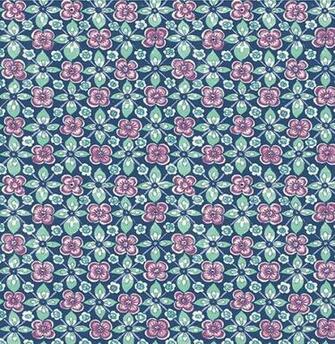 Geometric Bohemian Floral Wallpaper Indigo Bolt Traditional Wall