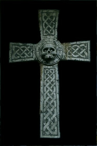Celtic Skull Wallpaper Cross By