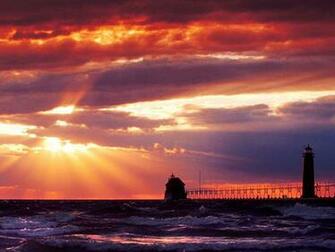 Lighthouses Wallpaper Grand Haven South Pierhead