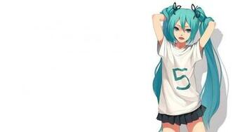 Wallpaper Hatsune Miku Vocaloid Long Hair Desktop 1080p