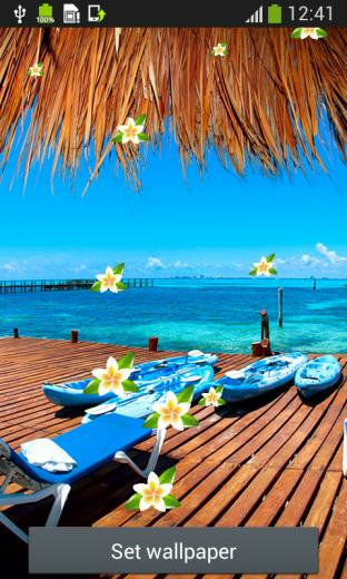 Tropical Beach Live Wallpaper For Your Android Phone