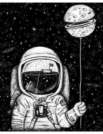 Trippy Space Wallpaper Cartoon