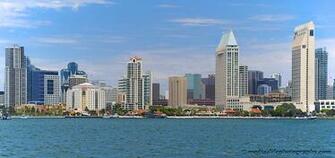 San Diego Skyline Drawing Wallpaper