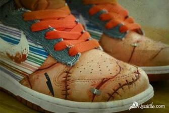 Chuckie Doll Custom Nike Dunk Shoes Chucky Good Guys Childs