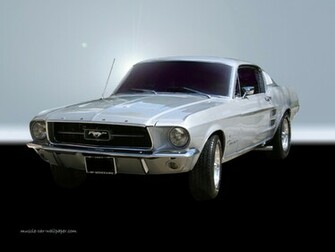 Mustang Wallpaper White