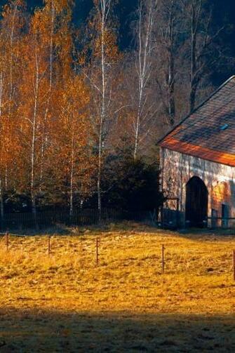 Farm In Autumn Desktop Pc And Mac Wallpaper