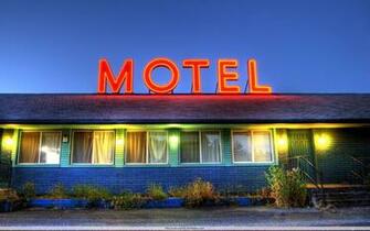 American Motel Fond D Cran Road Trip Route Wallpaper