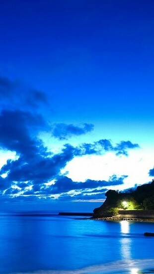 Blue Ocean Beach Wallpaper iPhone