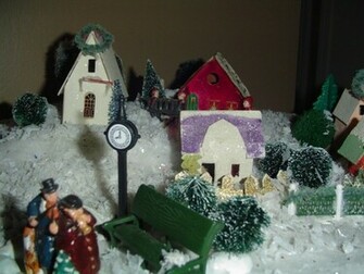 Christmas Village Sets Wallpaper Happy Xmas