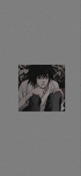 Death Note Aesthetic With L Nibbling Thumb Wallpaper