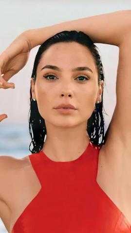 Gal Gadot In Red Dress Photohoot 4k Ultra HD Mobile Wallpaper