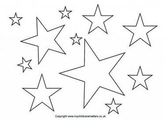 Stars Outlines Printables Star Outline Image Greeting Cards