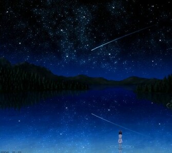 Shooting Star Lakes Reflecti Wallpaper