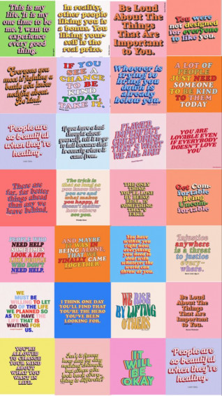Quotes Collage Wallpaper Quote Aesthetic iPhone