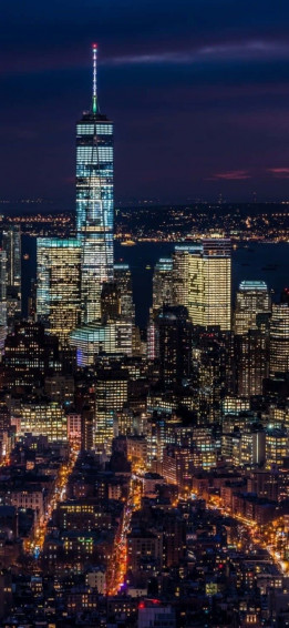 New York City Night iPhone Wallpaper
