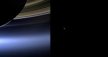 Pale Blue Dot Cassini Spacecraft Wallpaper Teahub Io