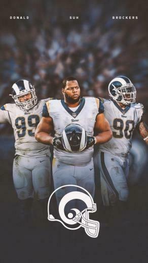 Phone Wallpaper Of The D Line With Aaron Donald Suh Brockers