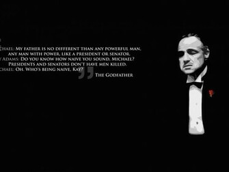 Text Quotes The Godfather Marlon Brando Wallpaper