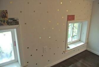 Gold And White Dot Wallpaper Four Walls