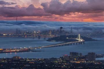 Cloudy San Francisco Wallpaper Background For iPad