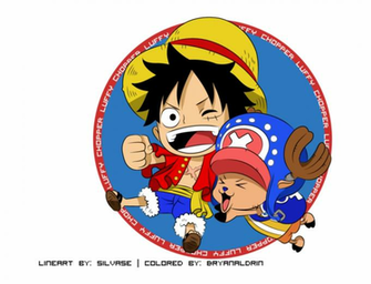 One Piece Wallpaper Called Luffy Dan Chopper