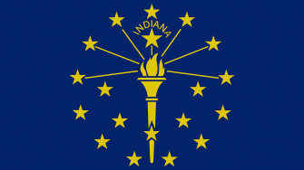 Indiana Flag Zoomed In Wallpaper