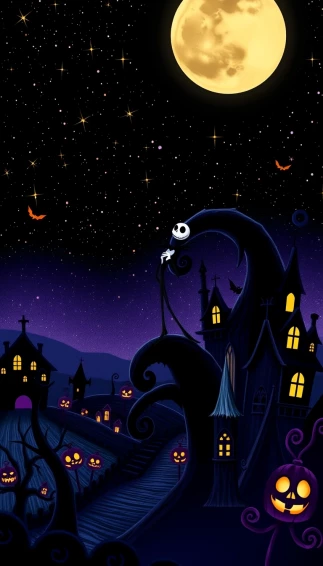 Nightmare Before Christmas Phone Wallpaper
