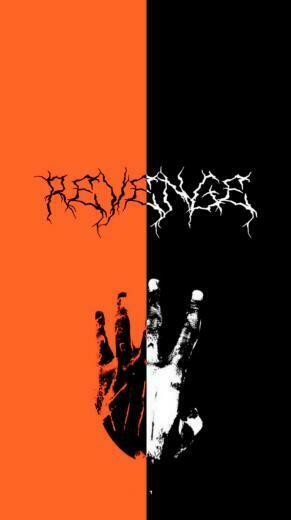 Revenge Half Wallpaper Also Have Black And Orange Seperate Check